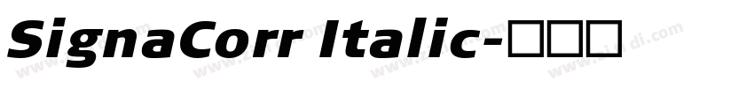 SignaCorr Italic字体转换